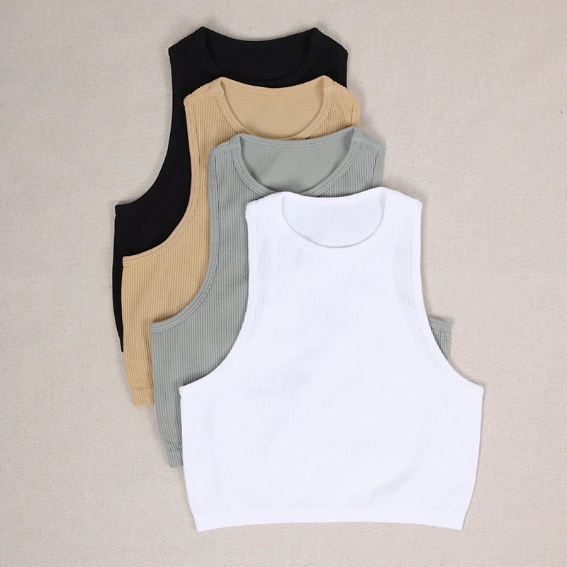 Summer Seamless Push Up  Y2k tops Beautiful Sport Sexy Tank Top Mallas Casual Woman Corset Top