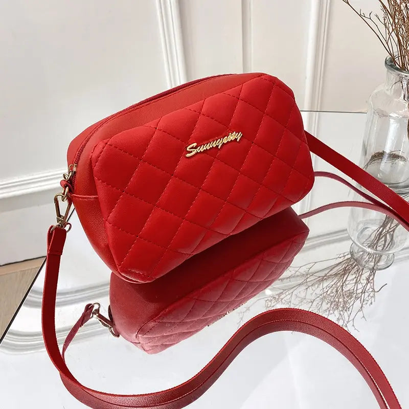 Tassel Small Messenger Bag For Women Trend Lingge Embroidery Camera Female Shoulder Bag Fashion Chain Ladies Crossbody Bags