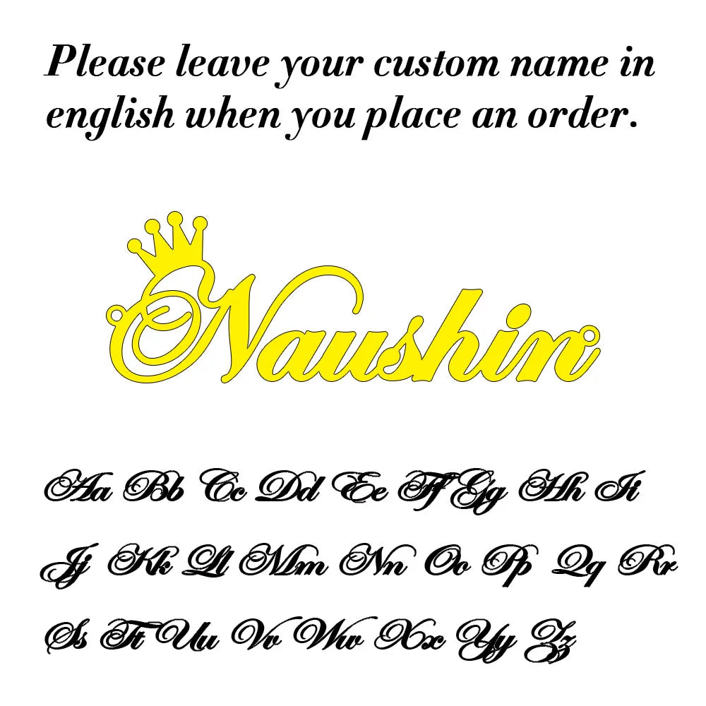 Custom Name Necklace for Women Personalised Cursive Letter Pendant Stainless Steel Jewelry Men Chain Choker Collar Personalizado