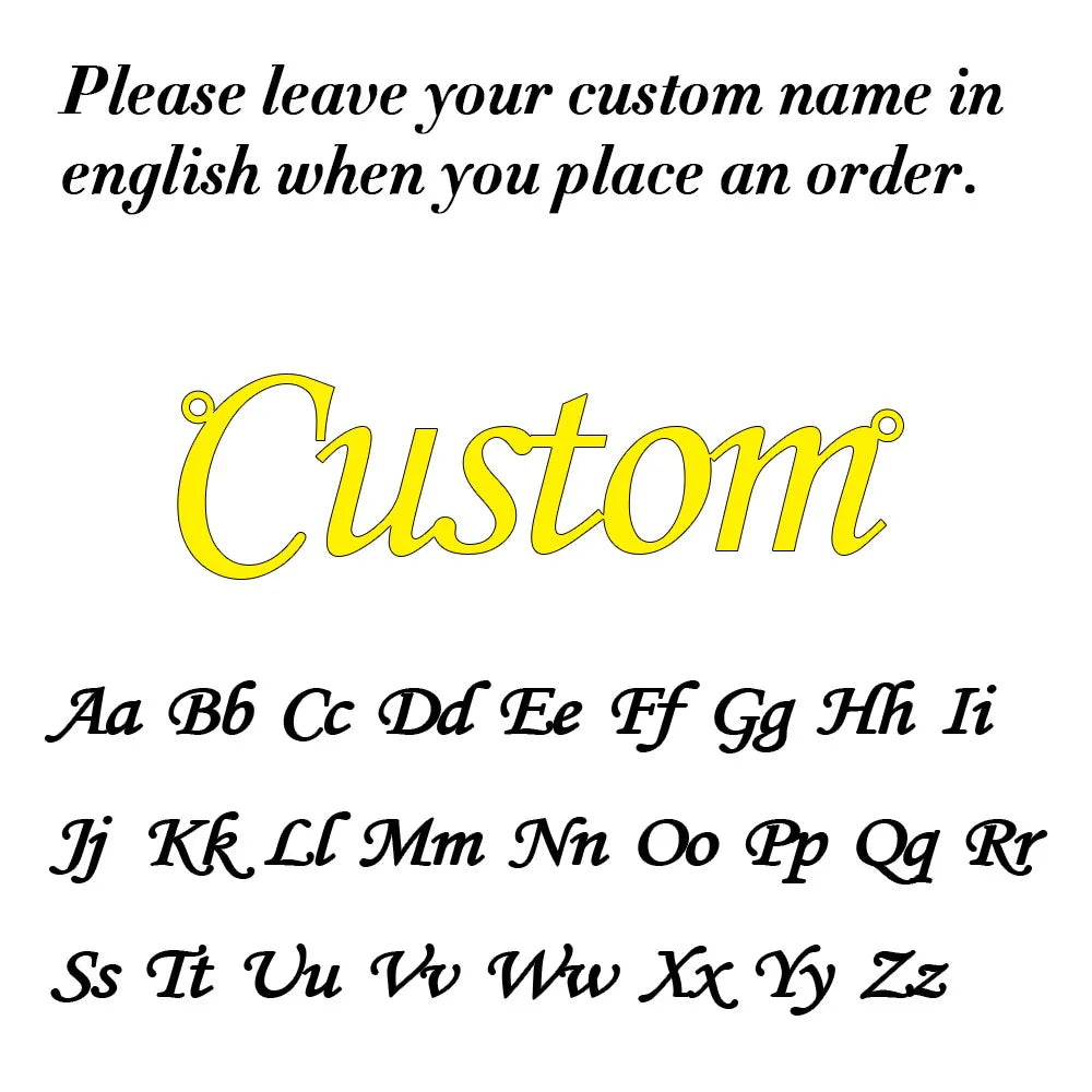 Custom Name Necklace for Women Personalised Cursive Letter Pendant Stainless Steel Jewelry Men Chain Choker Collar Personalizado